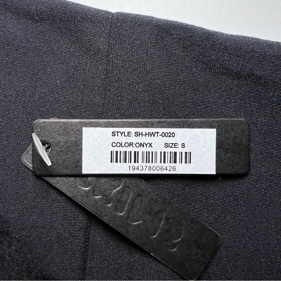 SKIMS High Waisted Bonded Short in Onyx - Picture 5 of 6